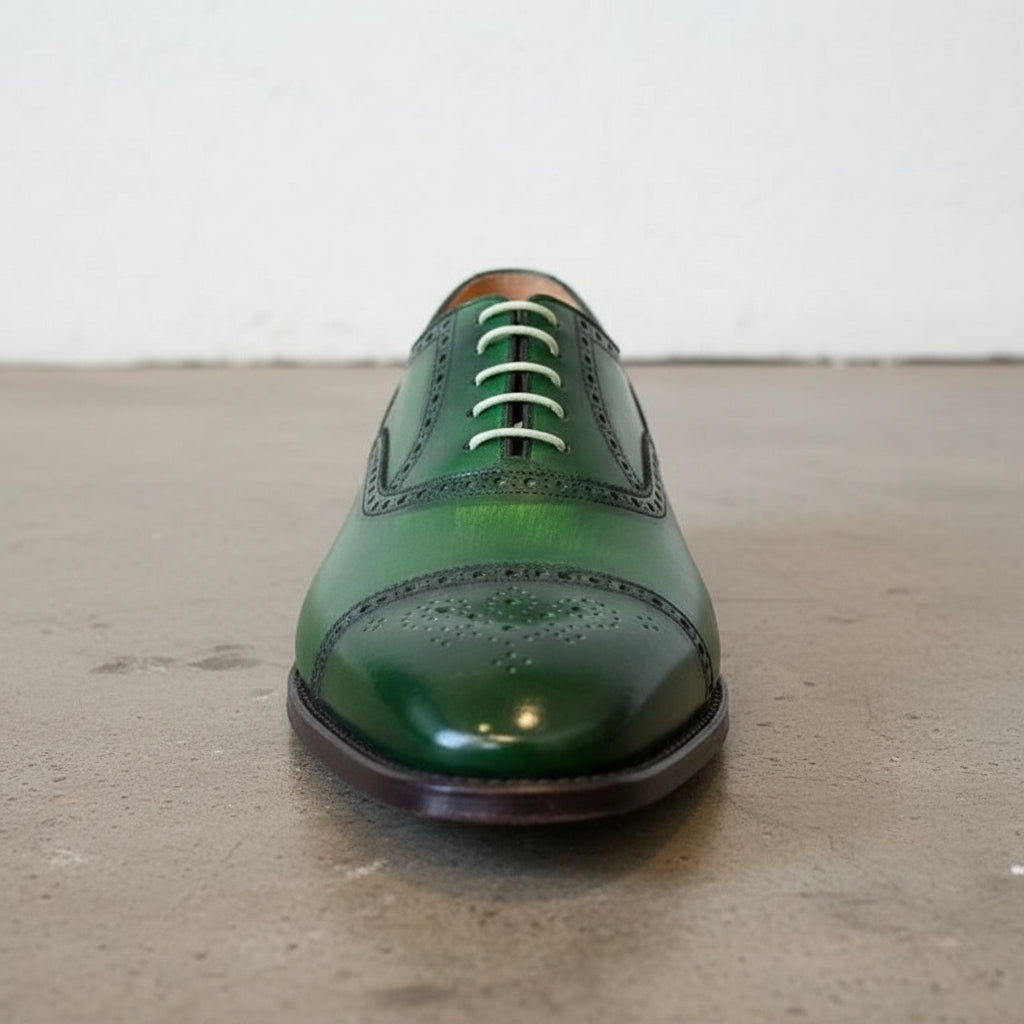 Spectator Green Wedding Shoes for Men Fashion Brogue Shoes US 9.5 / Green / D - Standard Spectator Green Wedding Shoes for Men Fashion Brogue Shoes US 9.5 / Green / D - Standard