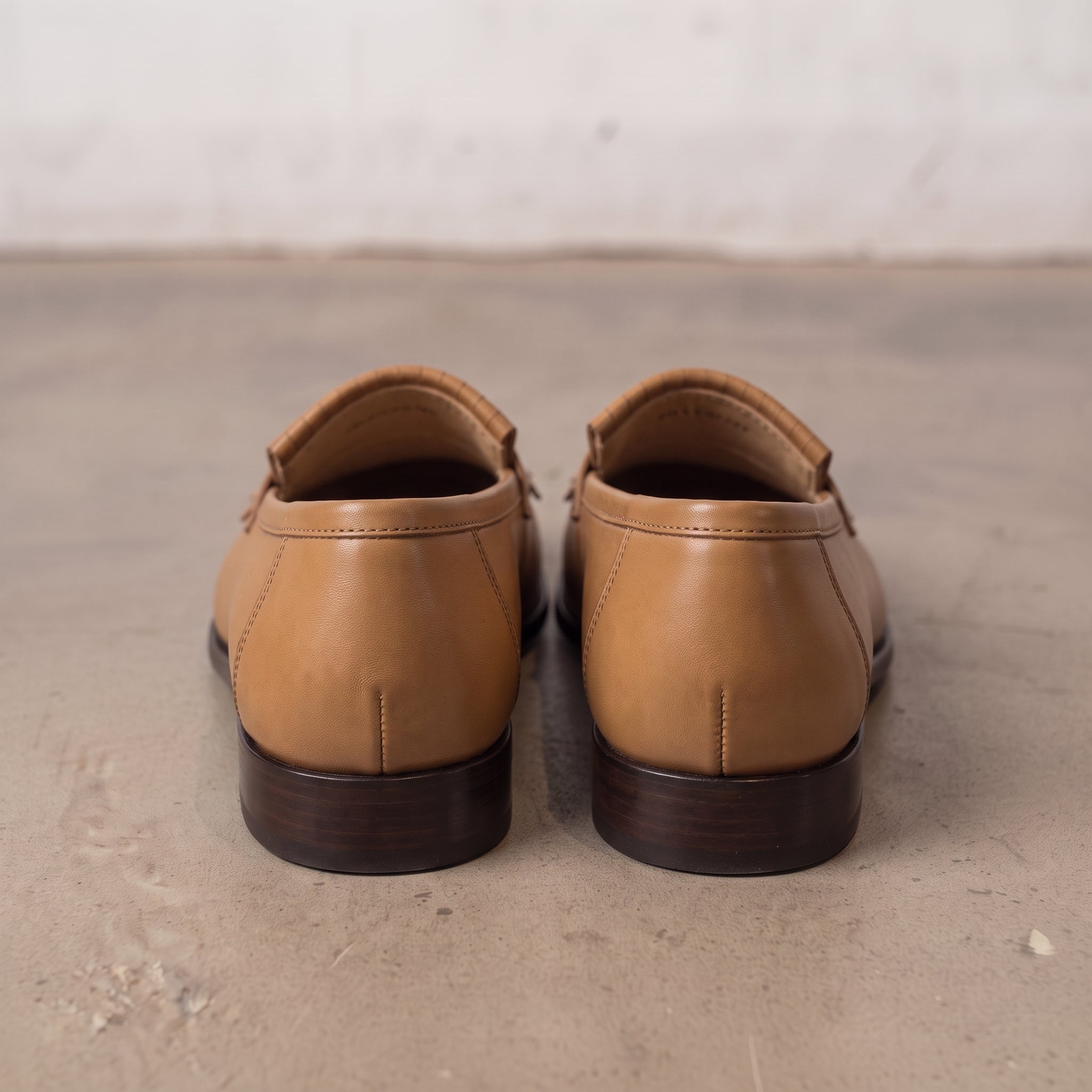 Men's Tan Leather Bit Loafers — Lyme