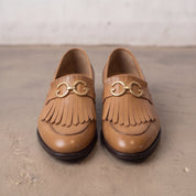 Men's Tan Leather Bit Loafers — Lyme