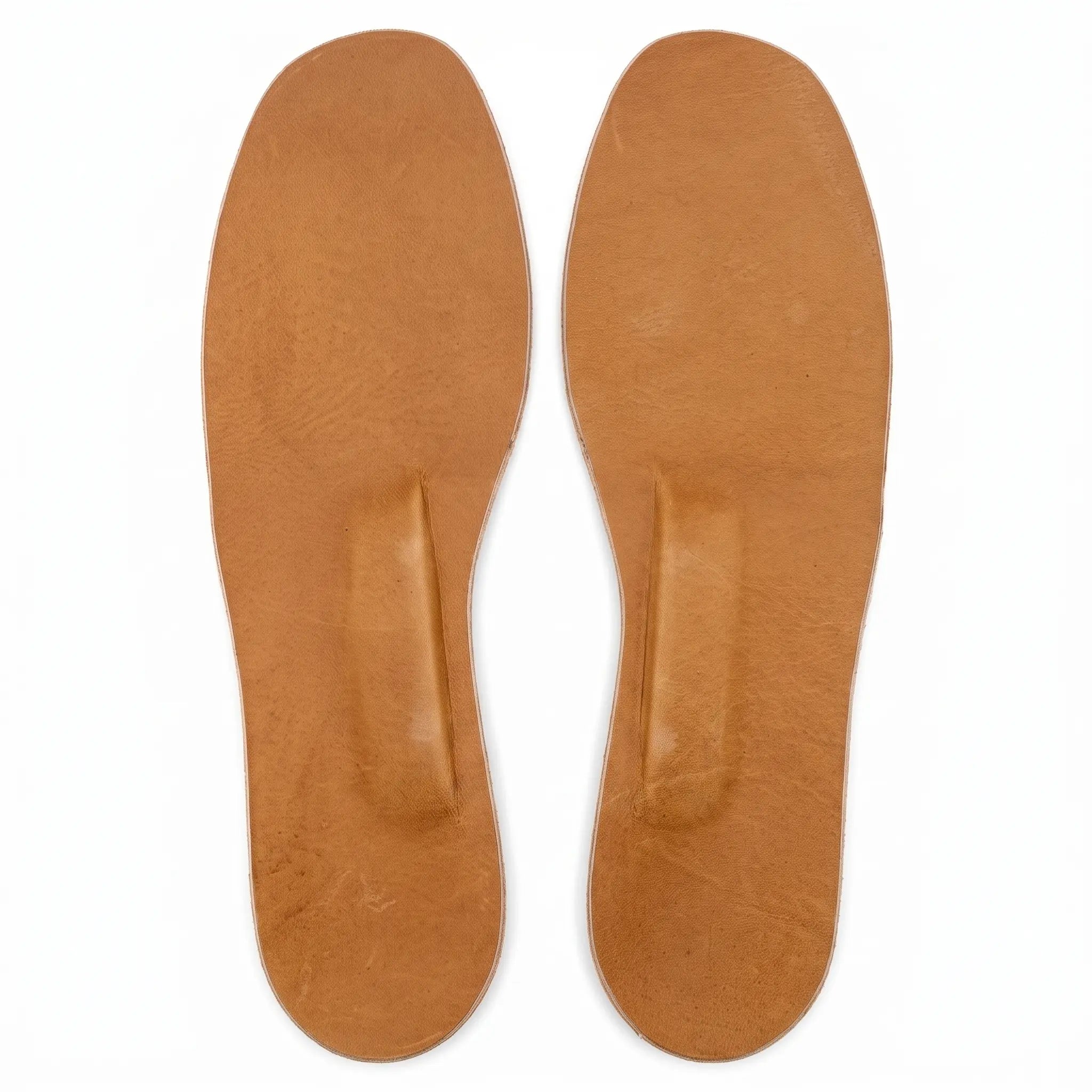 Tan Leather Arch Support Insoles — Acres