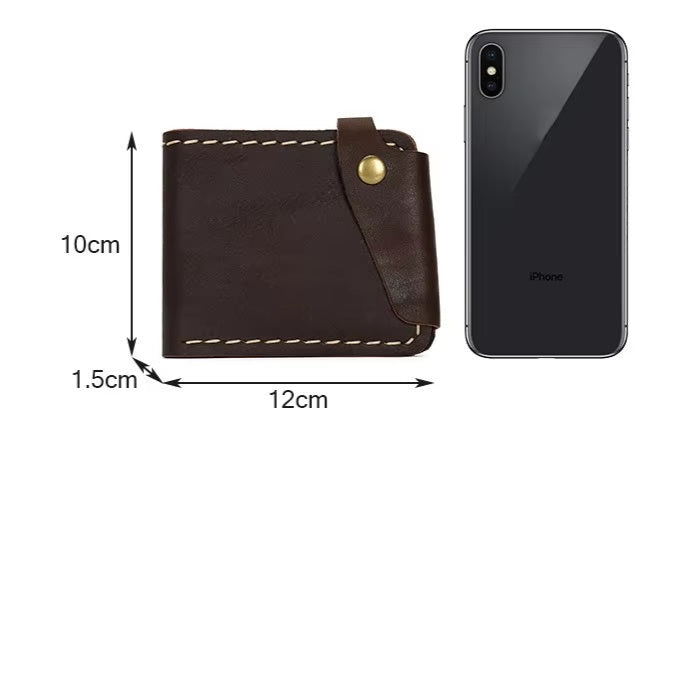Handmade Genuine Leather Cardholder Wallet for Men