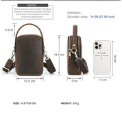 Men's Leather Sling Bag - Handcrafted Genuine Phone Bag