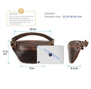 Color Changing Leather Fanny Pack - Large Capacity Waist Bag