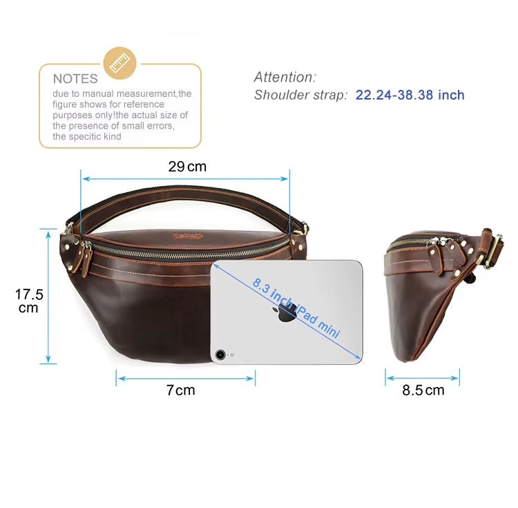 Color Changing Leather Fanny Pack - Large Capacity Waist Bag