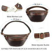 Color Changing Leather Fanny Pack - Large Capacity Waist Bag