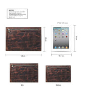 Retro Leather Men's Clutch Bag -  Envelope Clutch for iPad