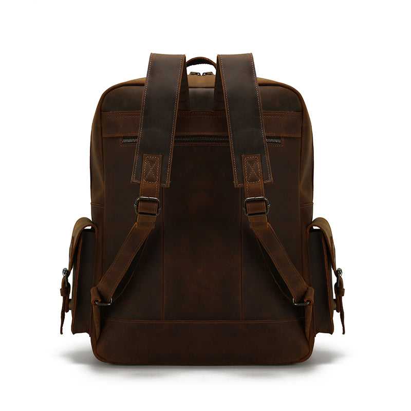 Backpack Rugged Style Men's Brown Leather Backpack - Avondale – Rebels Market