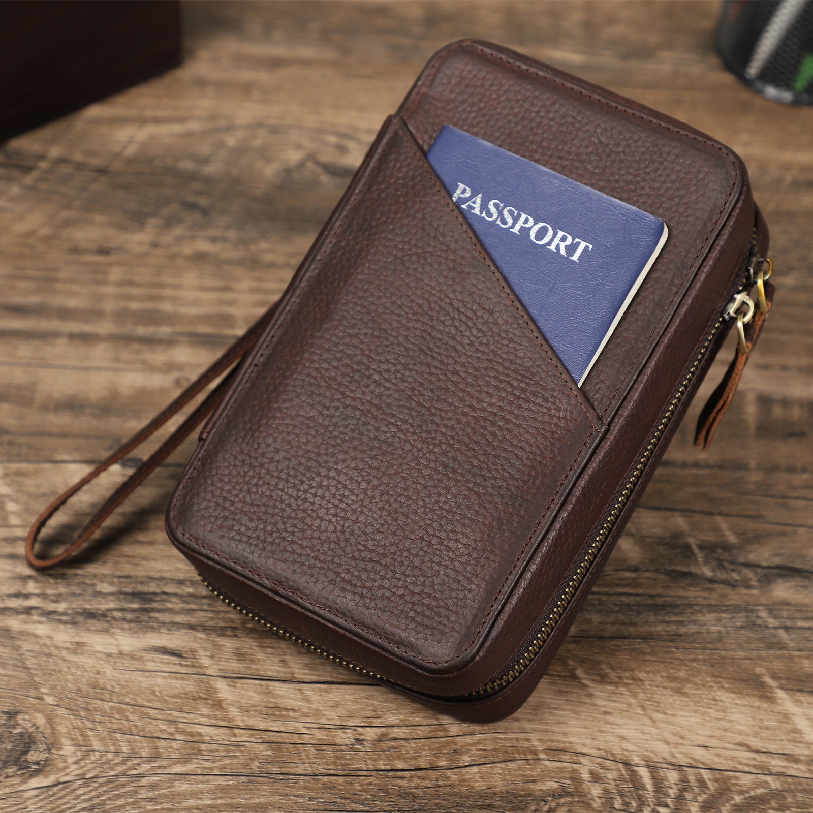 Brown Leather Organizer Case - Brenton – Rebels Market