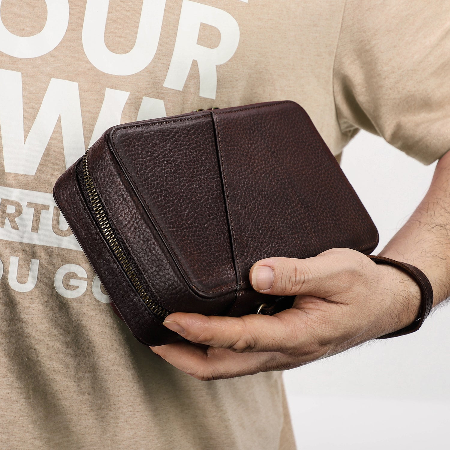 Brown Leather Organizer Case - Brenton – Rebels Market