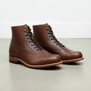 Walnut-Handcrafted Leather Men's Ankle Boot-angle-view-showing-depth
