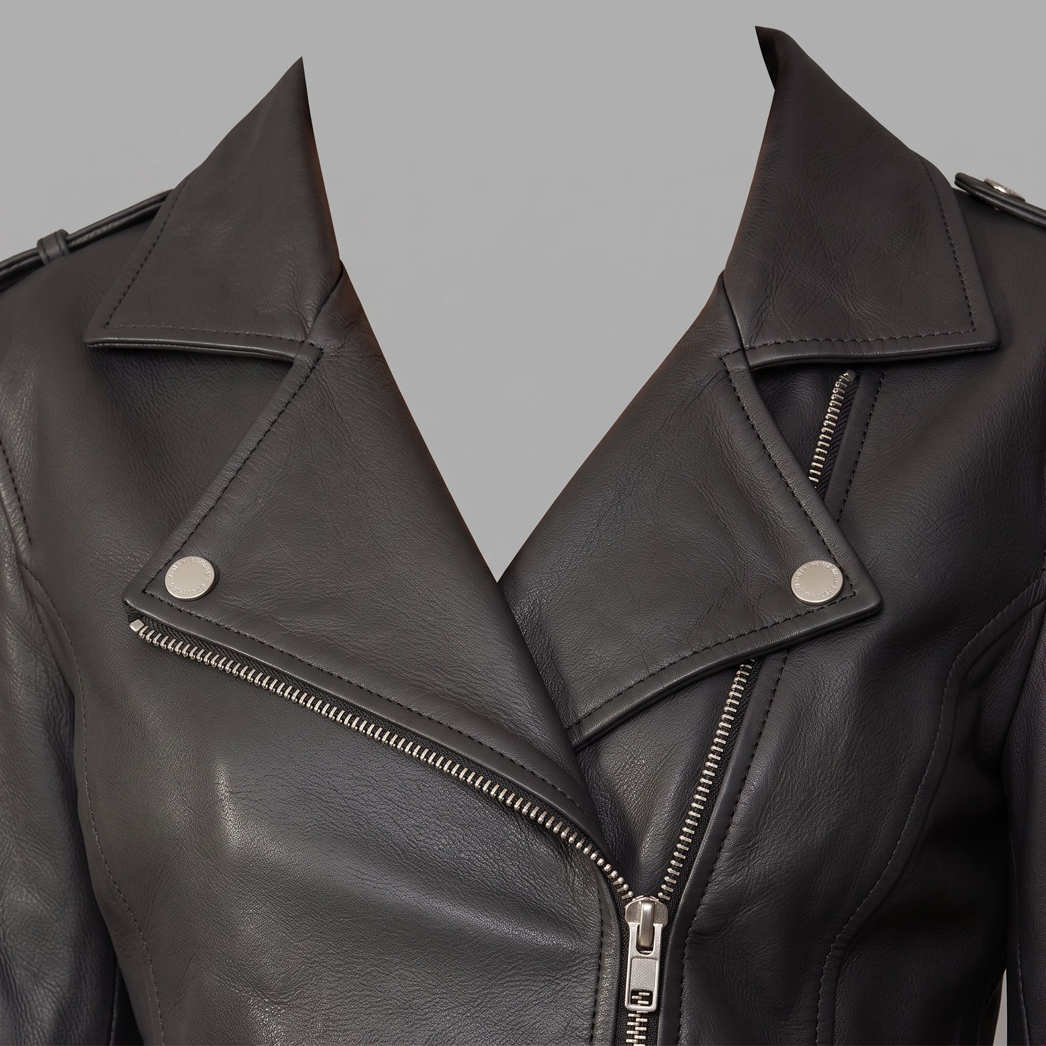 Women's Black Leather Perfecto Jacket — Abberdale