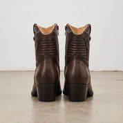 Women's Full-grain Calf Leather Western Ankle Boots — Eastwell