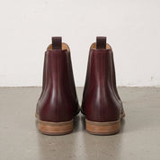 Women's Handmade Burgundy Leather Chelsea Boots — Aldgate