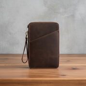 wooden-table-style-match-2 - Elegant Leather Sunglasses 2 Watch Slots Travel Box With A Back Sleeve